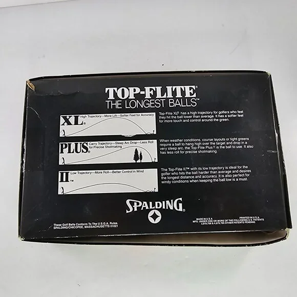 Vintage Spalding Top-Flite II Low Trajectory Golf Balls Set of 12 balls - Picture 5 of 7